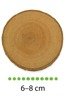 Plastry drewna brzozowego o średnicy 6-8 cm, grubość 0,5 cm (24 sztuki)
